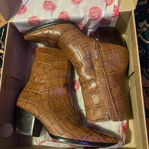 Matisse Caty boot, Brown Croc 7 1/2 M
